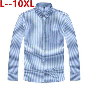 10XL 8XL 6XL Men's Plaid Checked Oxford Button-down Shirt Chest Pocket Smart Casual Classic Contrast Standard-fit Long Sleeve
10XL 8XL 6XL Men's Plaid Checked Oxford Button-down Shirt Chest Pocket Smart Casual Classic Contrast Standard-fit Long Sleeve