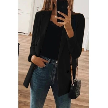 Women Jacket Turn-Down Collar Long Sleeve Oversize Jacket Outwear Loose Plus Size Jackets Elegant Overcoats Ropa Mujer
Women Jacket Turn-Down Collar Long Sleeve Oversize Jacket Outwear Loose Plus Size Jackets Elegant Overcoats Ropa Mujer