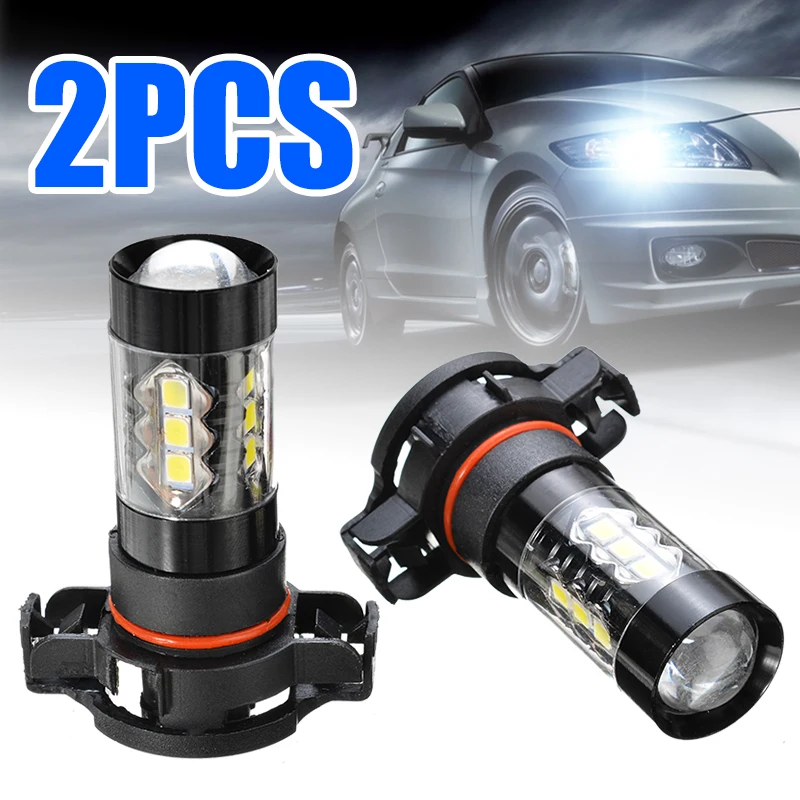 Universal 2pcs 2504 PSX24W 12276 Car LED Fog Lights Bulb White Auto Driving Day-time Running Lamp 80W Turn Signal Brake Lights
Universal 2pcs 2504 PSX24W 12276 Car LED Fog Lights Bulb White Auto Driving Day-time Running Lamp 80W Turn Signal Brake Lights