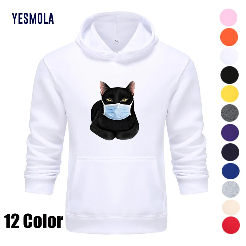 YESMOLA Men Hoodies Print Black Cat Wear Mask Fashion Men's Pullover Casual Fashion Harajuku Hooded Sweatshirts Oversized Hoodie 
YESMOLA Men Hoodies Print Black Cat Wear Mask Fashion Men's Pullover Casual Fashion Harajuku Hooded Sweatshirts Oversized Hoodie