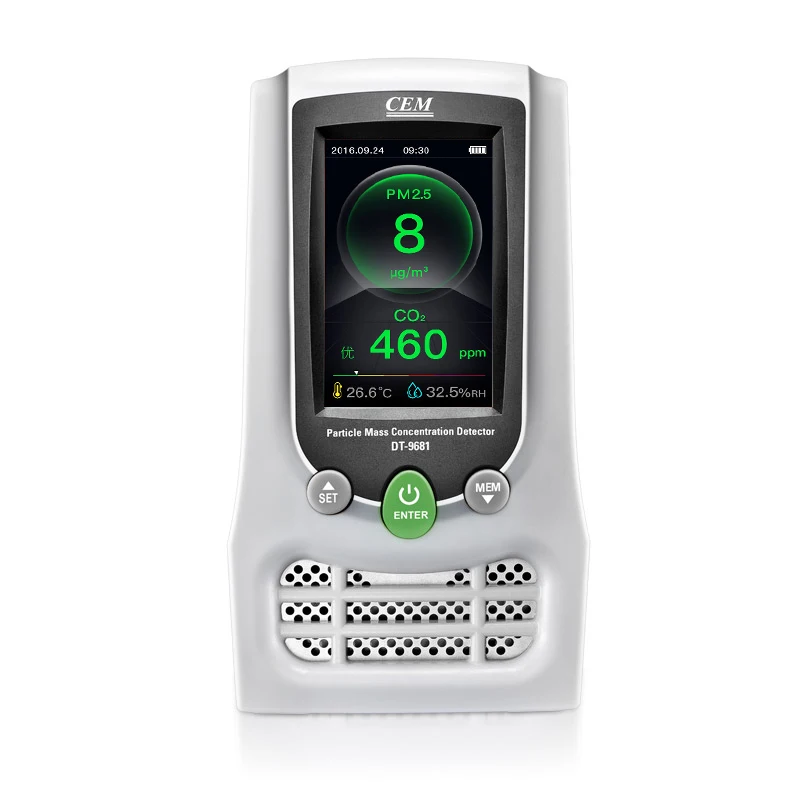 Портативный счетчик частиц с PM2.5 PM10 HCHO TVOC CO2 WIFI прибор для тестирования пыли 2020 |
