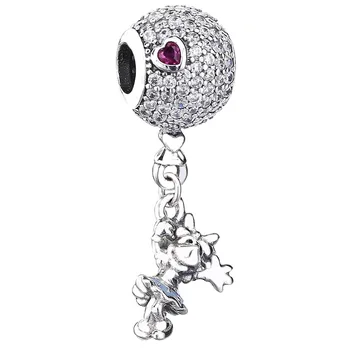 New 925 Sterling Silver Bead Charm Floating Minnie Mouse On Glittering Balloon Pendant Beads Fit Pandora Bracelet Diy Jewelry
New 925 Sterling Silver Bead Charm Floating Minnie Mouse On Glittering Balloon Pendant Beads Fit Pandora Bracelet Diy Jewelry