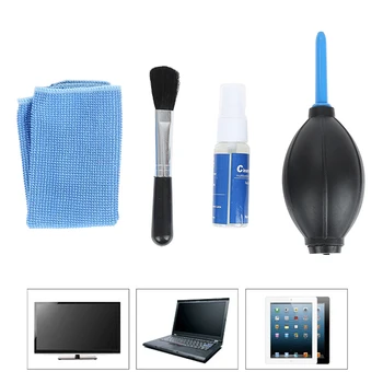 New 4 in 1 Screen Cleaning Suits Kit For TV LED PC Monitor Laptop Tablet iPad Cleaner For LCD TV Tablet Phone iPad Laptop Camera 
New 4 in 1 Screen Cleaning Suits Kit For TV LED PC Monitor Laptop Tablet iPad Cleaner For LCD TV Tablet Phone iPad Laptop Camera