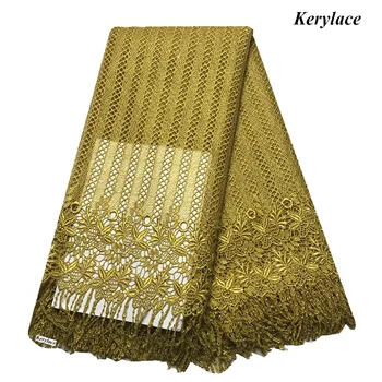 5 Yards African Cord Lace Fabric Newest Sewing Clothes Gold Guipure Nigerian Mesh Embroidery Women Party Dress 5 Yards KRL-57571
5 Yards African Cord Lace Fabric Newest Sewing Clothes Gold Guipure Nigerian Mesh Embroidery Women Party Dress 5 Yards KRL-57571