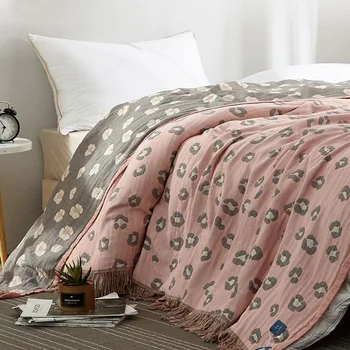 Tassel Cotton Blanket for Sofa Spring Thin Quilt for Bed Leopard Printed Comforter Bed Cover Bedspread for Double Bed Blankets
Tassel Cotton Blanket for Sofa Spring Thin Quilt for Bed Leopard Printed Comforter Bed Cover Bedspread for Double Bed Blankets