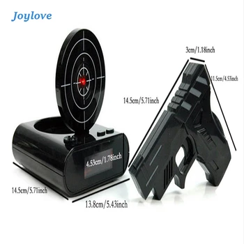 JOYLOVE 1 Set Gun Alarm Clock Shoot Alarm Recordable Gadget Target Desktop Digital Bedside Snooze Table Creative Gift
JOYLOVE 1 Set Gun Alarm Clock Shoot Alarm Recordable Gadget Target Desktop Digital Bedside Snooze Table Creative Gift