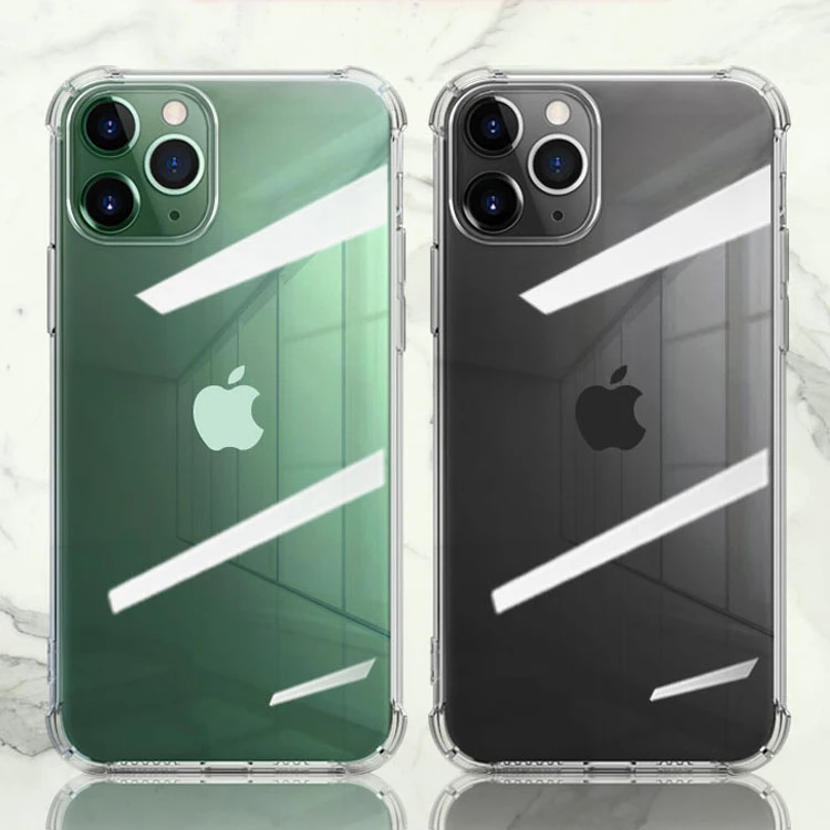 Прозрачный противоударный мягкий силиконовый чехол для iPhone 12 11 Pro Max X XR XS 8 7 6 6S Plus SE