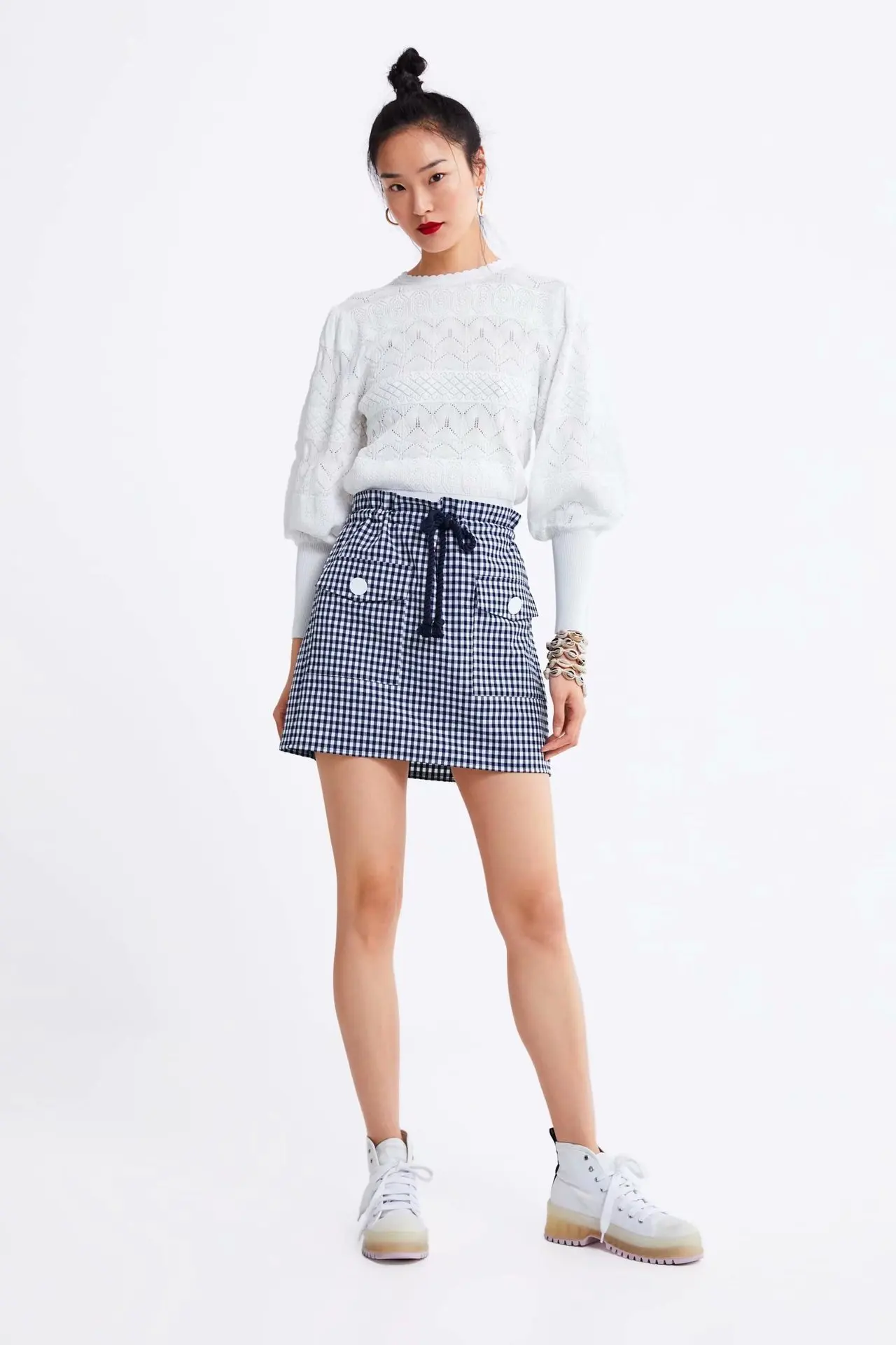 2019 European And American-Style Summer New Women's High Waist Elastic Plaid Skirt Mini Skirt Women's Clothing
2019 European And American-Style Summer New Women's High Waist Elastic Plaid Skirt Mini Skirt Women's Clothing