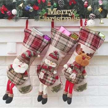Christmas Stockings Fabric Santa Claus Sock Gift Kids Candy Bag Santa Deer Pocket Xmas Decoration For Christmas Tree Ornaments
Christmas Stockings Fabric Santa Claus Sock Gift Kids Candy Bag Santa Deer Pocket Xmas Decoration For Christmas Tree Ornaments