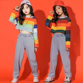 New Girls Jazz Dance Costume Children Hip Hop Practice Clothing Kids Street Dance Long Sleeve Performance Stage Clothes DQL2380
New Girls Jazz Dance Costume Children Hip Hop Practice Clothing Kids Street Dance Long Sleeve Performance Stage Clothes DQL2380