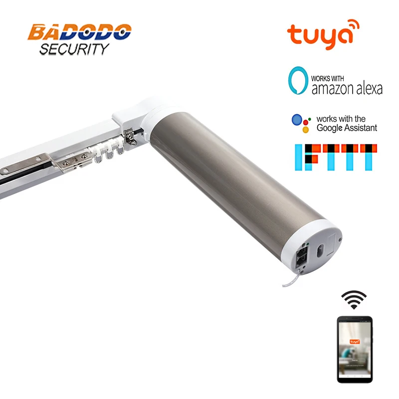 WiFi Automatic Electric Curtain Motor opener operator with 4 meters track work with Amazon Alexa google home
WiFi Automatic Electric Curtain Motor opener operator with 4 meters track work with Amazon Alexa google home