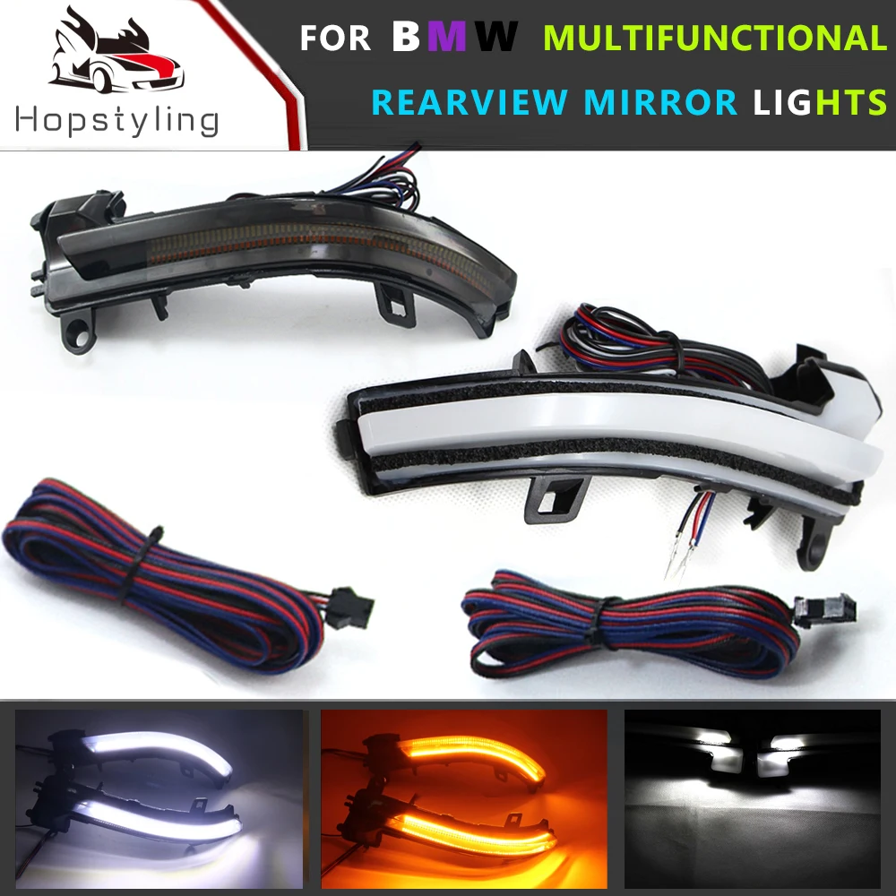 Multifunction DRL LED Side Mirror Sequential Blink Turn Signal Light piddle lamp for BMW I3 F22 F23 F30 F31 F32 F33 F34 F35 F36
Multifunction DRL LED Side Mirror Sequential Blink Turn Signal Light piddle lamp for BMW I3 F22 F23 F30 F31 F32 F33 F34 F35 F36