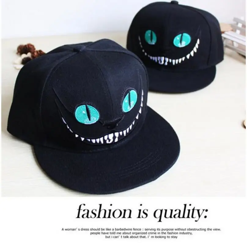 Alice In Wonderland Cheshire Cat Cartoon Embroidered Baseball Caps Hats Snapback Hiphop Cosplay Props Accessories Gift Unisex
Alice In Wonderland Cheshire Cat Cartoon Embroidered Baseball Caps Hats Snapback Hiphop Cosplay Props Accessories Gift Unisex