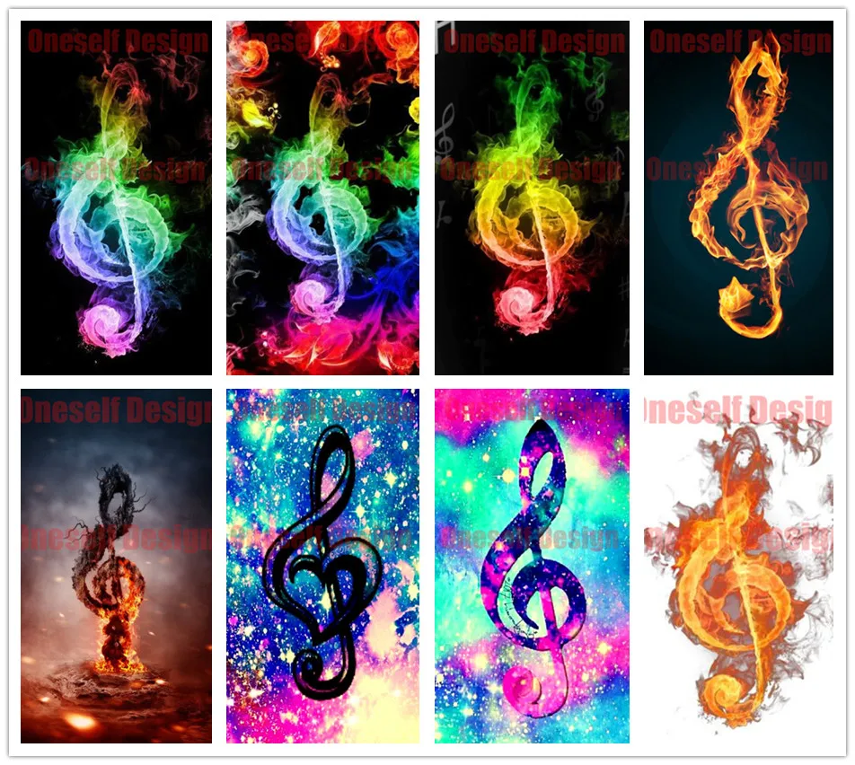 5d diamond painting full square music note diy embroidery set rhineston mosaic sale heart decoration hom | Дом и сад