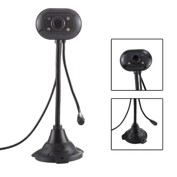 Mini HD USB 2.0 3.5mm Jack Driverless Desktop PC Camera With Webcam Built MIC And 4 LED Lights USB Web Cam
Mini HD USB 2.0 3.5mm Jack Driverless Desktop PC Camera With Webcam Built MIC And 4 LED Lights USB Web Cam
