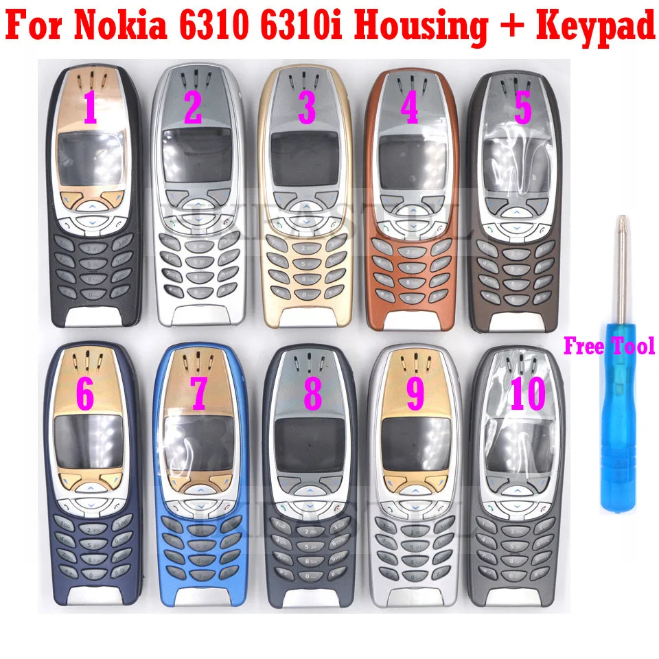 5A Высококачественный новый корпус для Nokia 6310 6310i полная фотография чехол +