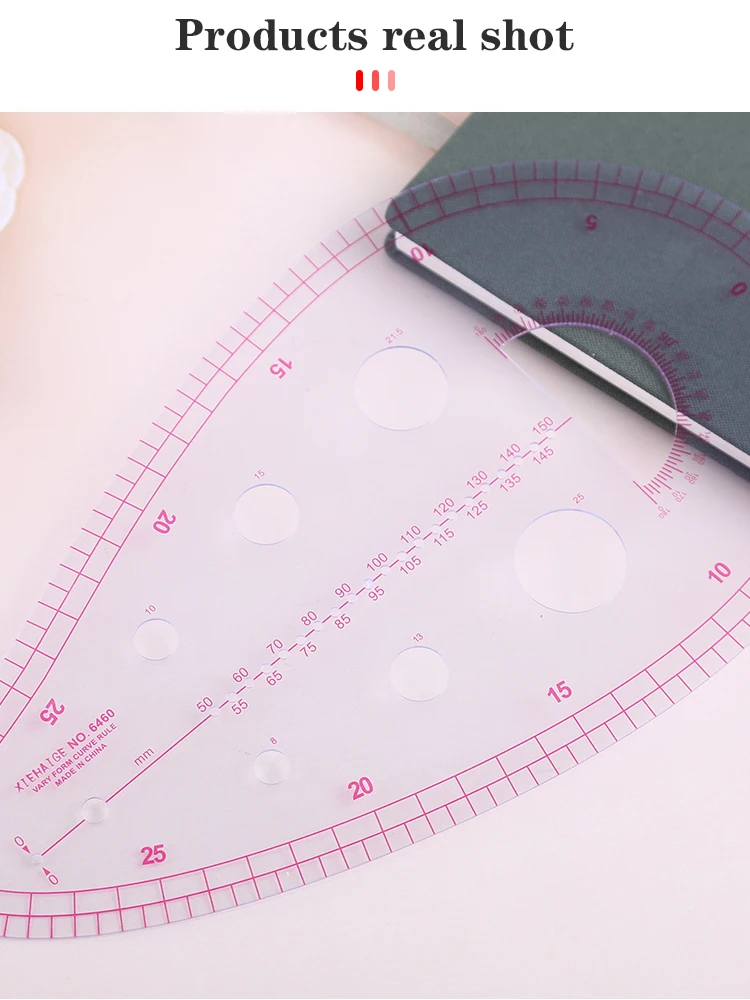 Generic MIUSIE French Curve Rulers Multifunction Ruler Fashion Design