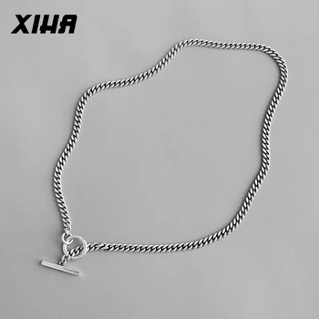 XIHA Authentic 925 Sterling Silver Choker Necklace for Women Round Circle Geometric Silver Necklaces Hip Hop Luxury Jewelry 
XIHA Authentic 925 Sterling Silver Choker Necklace for Women Round Circle Geometric Silver Necklaces Hip Hop Luxury Jewelry