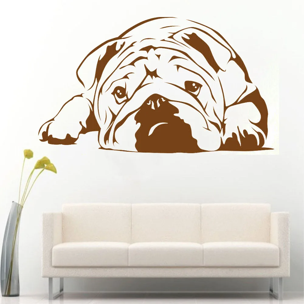 HDJWU Vinyl Wall Decals Cute English Bulldog For Kids Bedroom Wall Sticker Living Room Decoration Removable HD030
HDJWU Vinyl Wall Decals Cute English Bulldog For Kids Bedroom Wall Sticker Living Room Decoration Removable HD030
