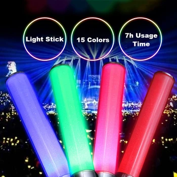 15 Light Colors Change LED Glow Stick Celebration Home Light Party Wedding Battery Powered Fluorescent Camping Concerts Decor
15 Light Colors Change LED Glow Stick Celebration Home Light Party Wedding Battery Powered Fluorescent Camping Concerts Decor