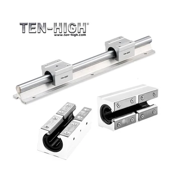 TEN-HIGH Custom Made 2PCS SBR30 35 40 50 linear rail linear guide with 4PCS UU/LUU linear block cnc router cnc parts