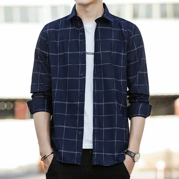 Plaid Shirt Men Clothes Autumn Casual Brand Men Long Sleeve Shirt Slim Fit Mens Dress Shirts Camisa Masculina Camisas Hombre
Plaid Shirt Men Clothes Autumn Casual Brand Men Long Sleeve Shirt Slim Fit Mens Dress Shirts Camisa Masculina Camisas Hombre