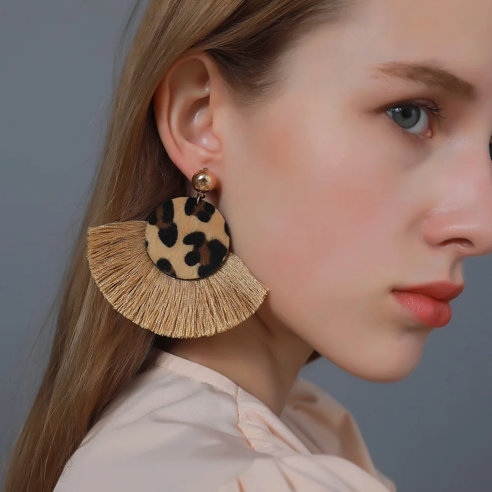 

Bohemia Big Tassel Earring Sets Vintage Ethnic Bright Colors Long Fringe Earrings Set for Women Girl Statement Jewelry Gifts