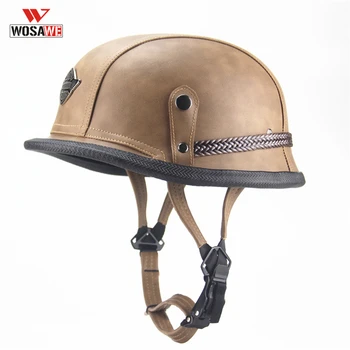 Motorcycle Helmet Half Helmets PU Leather Vintage with Goggle Mask ABS Matte black Casque Helmet moto motocross helmets
Motorcycle Helmet Half Helmets PU Leather Vintage with Goggle Mask ABS Matte black Casque Helmet moto motocross helmets