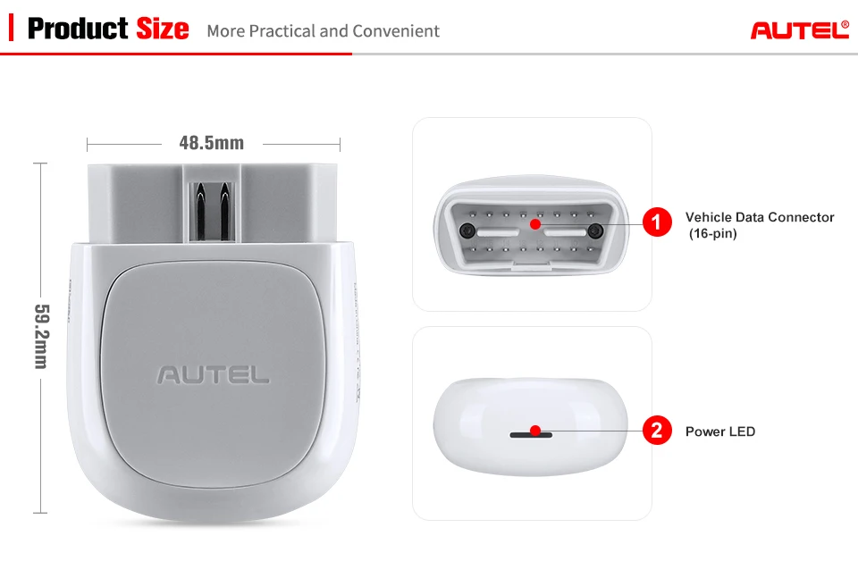 Autel AP200 Bluetooth OBD2 сканер считыватель кодов полная система диагностический