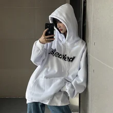 Letters Stedied Printed Harajuku Hoodies Hip Hop Long Sleeved Hooded Sweatshirts Kawaii Japanese Style Street Spring Women Pull
Letters Stedied Printed Harajuku Hoodies Hip Hop Long Sleeved Hooded Sweatshirts Kawaii Japanese Style Street Spring Women Pull