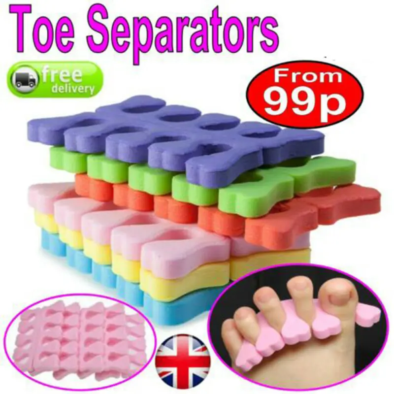 20Pcs Sponge Toes Separators Soft Foam Finger Toe Separators Spacer Manicure Orthotics Stretchers Align Correct Overlapping Toes
20Pcs Sponge Toes Separators Soft Foam Finger Toe Separators Spacer Manicure Orthotics Stretchers Align Correct Overlapping Toes