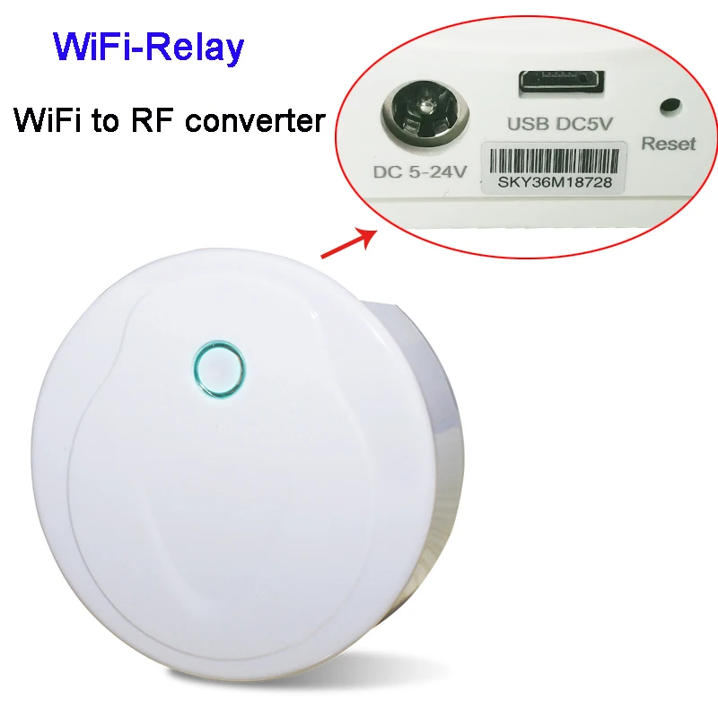 WiFi-Realy led Controller UFO wifi led controller Master receiver WiFi to RF Converter DC 5-24V work with V1/V2/V3/V4 Receiver
WiFi-Realy led Controller UFO wifi led controller Master receiver WiFi to RF Converter DC 5-24V work with V1/V2/V3/V4 Receiver