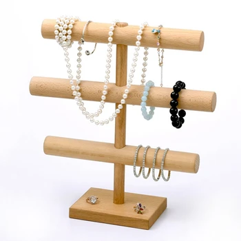 Wooden 3 Layer Bracelet / Bracelet Jewelry Accessories Display Rack Jewelry Display Rack
Wooden 3 Layer Bracelet / Bracelet Jewelry Accessories Display Rack Jewelry Display Rack