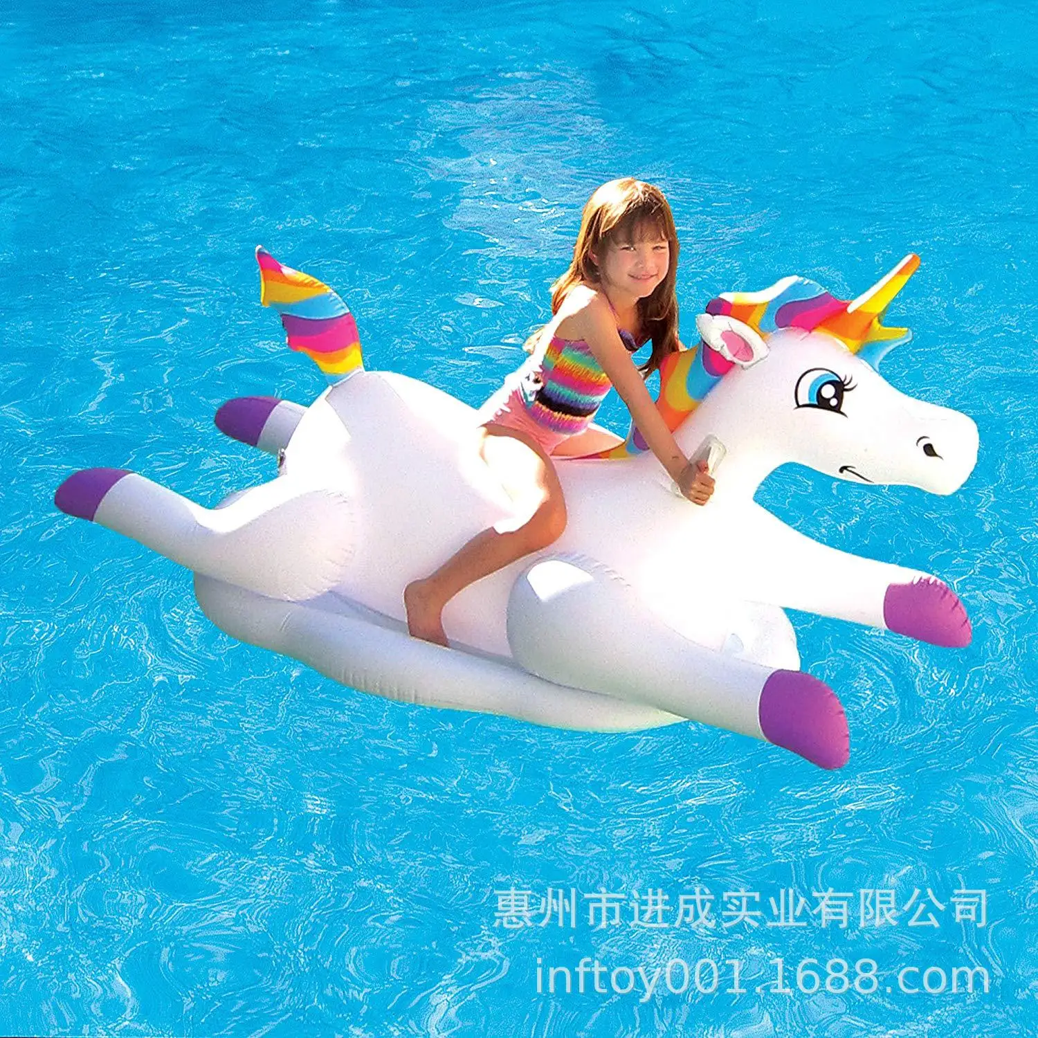 PVC Inflatable Unicorn Saddle Cloud Rider Rainbow Unicorn Inflatable Riding Swimming Pool Floating Row
PVC Inflatable Unicorn Saddle Cloud Rider Rainbow Unicorn Inflatable Riding Swimming Pool Floating Row