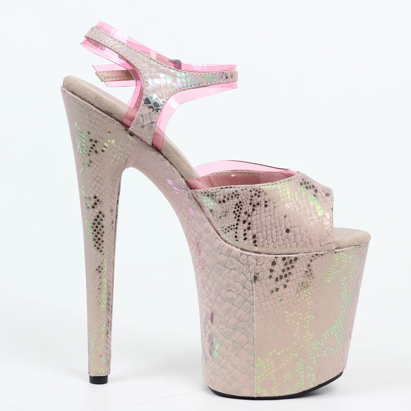 8 inch high heel pink Snake pattern Hologram Party Dancer Platform Buckle Ankle Strap Sandal
8 inch high heel pink Snake pattern Hologram Party Dancer Platform Buckle Ankle Strap Sandal