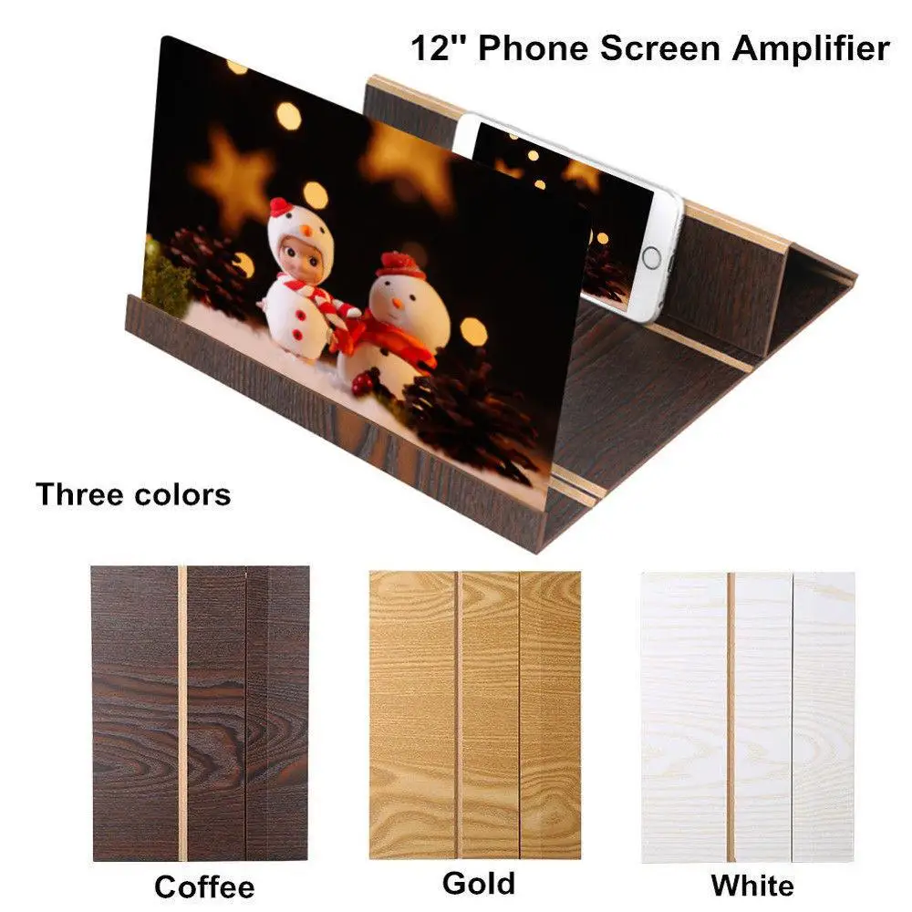 12" 3D Screen Amplifier Magnifying Desktop Wood Bracket Mobile Phone Video Movie Screen Magnifier Holder Mount Table Stand
12" 3D Screen Amplifier Magnifying Desktop Wood Bracket Mobile Phone Video Movie Screen Magnifier Holder Mount Table Stand