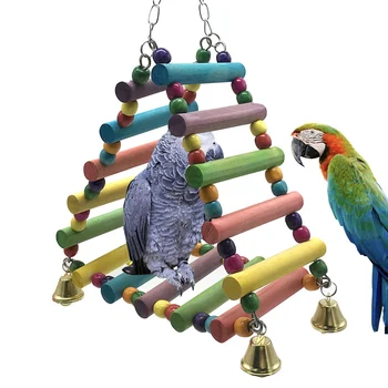Bird Wooden Climbing Ladder Parrot Macaw Bell Swing Parrot Bites Climb Toys VJ-Drop
Bird Wooden Climbing Ladder Parrot Macaw Bell Swing Parrot Bites Climb Toys VJ-Drop