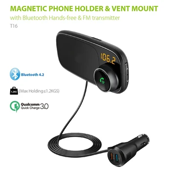 Car Bluetooth FM Transmitter with Magnetic Phone Holder QC 3.0 Charging MP3 Music Player LHB99
Car Bluetooth FM Transmitter with Magnetic Phone Holder QC 3.0 Charging MP3 Music Player LHB99