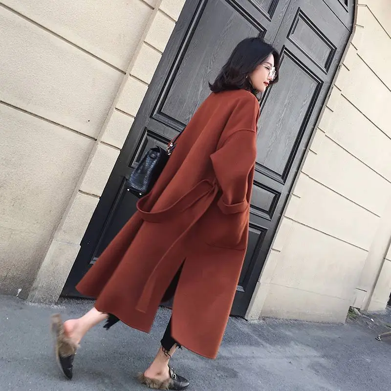 2018 Autumn And Winter New Style Woolen Jacket Women's Mid-length Loose And Plus-sized Slimming Woolen Overcoat
2018 Autumn And Winter New Style Woolen Jacket Women's Mid-length Loose And Plus-sized Slimming Woolen Overcoat