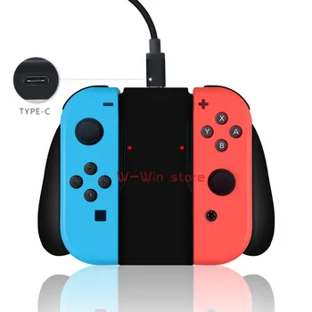 Grip Handle Charging Dock Station Charger Chargeable Stand for Nintend Switch Joy-Con NS Handle controller Charger 
Grip Handle Charging Dock Station Charger Chargeable Stand for Nintend Switch Joy-Con NS Handle controller Charger