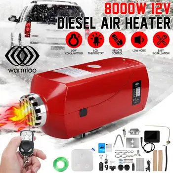 8KW 12V Diesel Air Parking Heater LCD Display Thermostat Metal Shell Remote Control Car Heater For RV, Motorhome Trailer, Trucks
8KW 12V Diesel Air Parking Heater LCD Display Thermostat Metal Shell Remote Control Car Heater For RV, Motorhome Trailer, Trucks