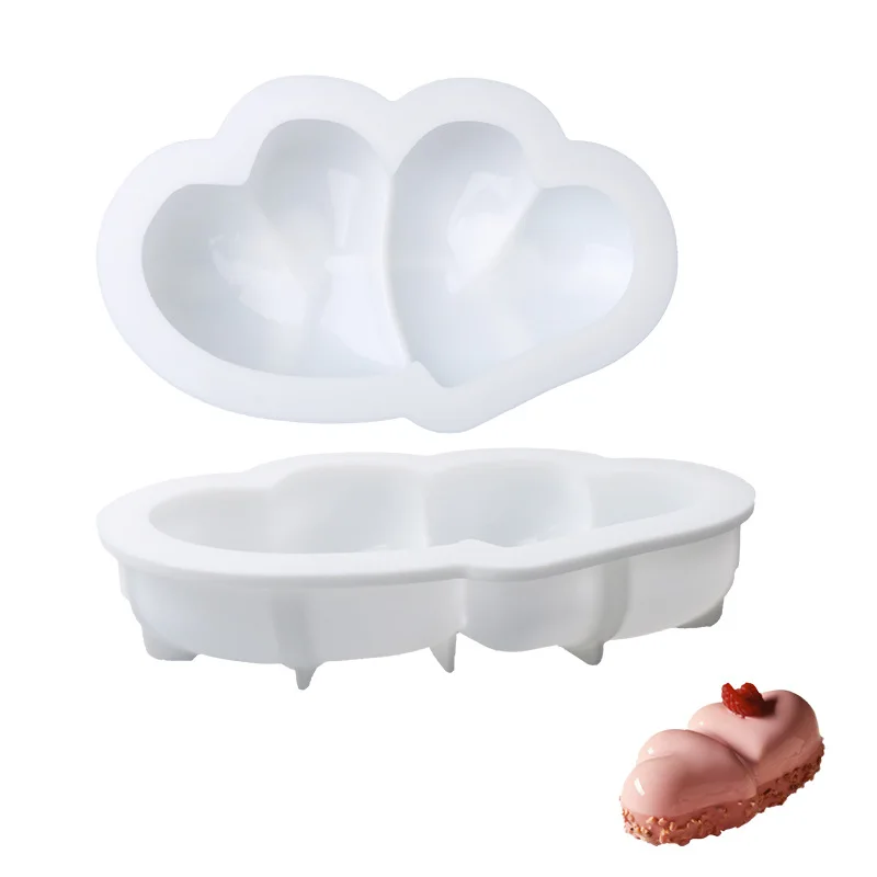 Valentine's Day Heart to Heart Silicone Cake Mold For Baking Mould Mousse Dessert Bakeware Wedding Pastry Decoration
Valentine's Day Heart to Heart Silicone Cake Mold For Baking Mould Mousse Dessert Bakeware Wedding Pastry Decoration