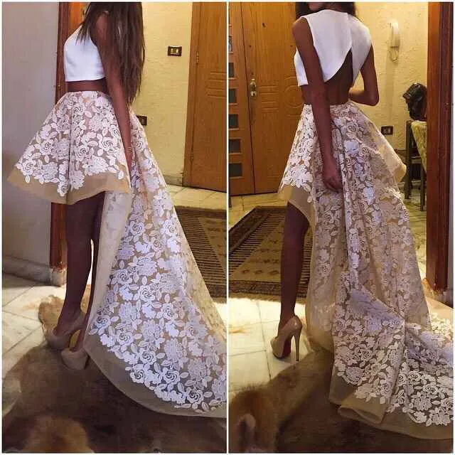 A-Line Scoop Appliques High Low Evening 2018 Two Piece White Unique Long Prom Knee-Length bridal mother of the bride dresses
A-Line Scoop Appliques High Low Evening 2018 Two Piece White Unique Long Prom Knee-Length bridal mother of the bride dresses