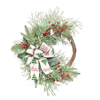 50cm DIY Home Wreath Rattan Ribbon Bow Artificial Berry WreathHoop Crafts Xmas Decorations Christmas Wedding Wreaths 
50cm DIY Home Wreath Rattan Ribbon Bow Artificial Berry WreathHoop Crafts Xmas Decorations Christmas Wedding Wreaths