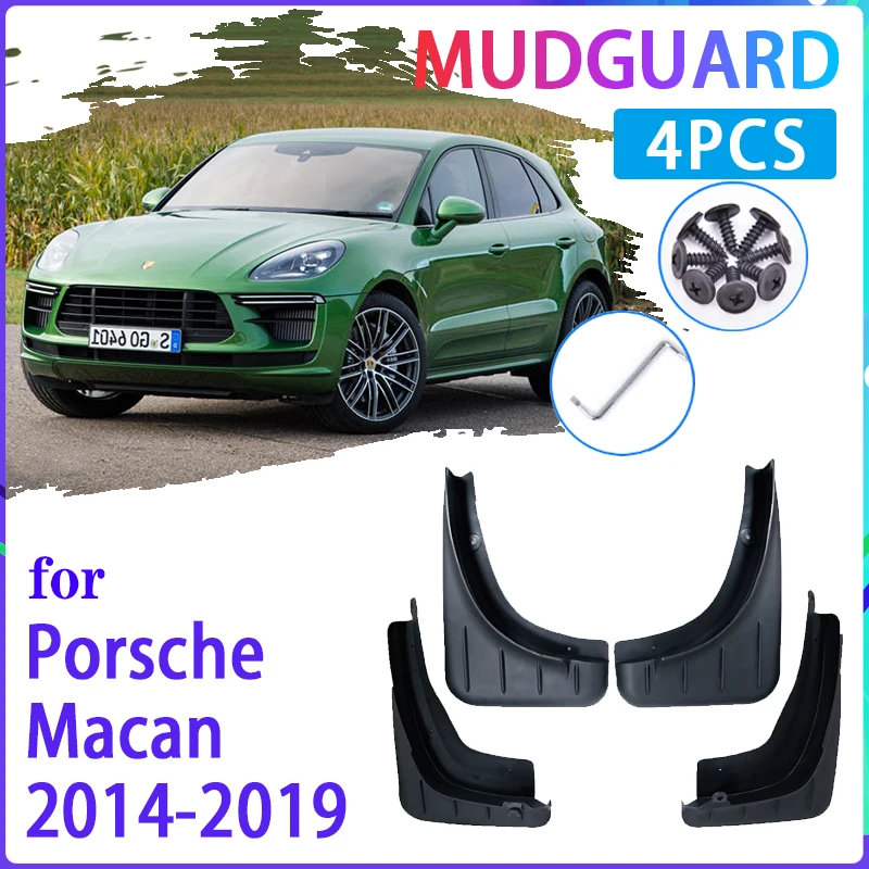 

Car Mud Flaps for Porsche Macan 2014~2019 2015 2016 2017 2018 Mudguard Splash Guard Fender Mudflaps Auto Accessories