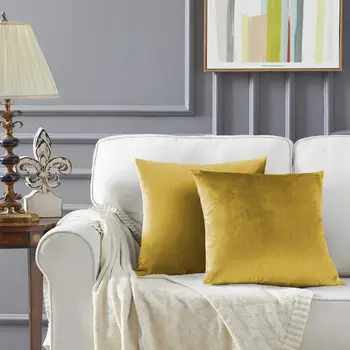 2 Pack Yellow Decorative Cushion Covers Cases for Sofa Bed Couch Modern Luxury Velvet Home Throw Pillows Covers Silver 30X50
2 Pack Yellow Decorative Cushion Covers Cases for Sofa Bed Couch Modern Luxury Velvet Home Throw Pillows Covers Silver 30X50