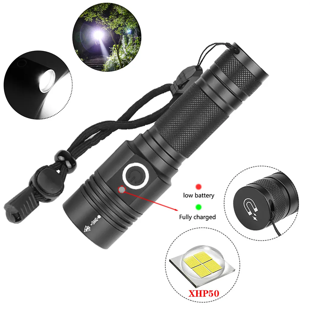 Aluminum Alloy XHP50 LED Flashlight 4 Modes Outdoor Torch Charge display Taschenlampe Jagdlampe Camping Lampe 1x18650 Battery
Aluminum Alloy XHP50 LED Flashlight 4 Modes Outdoor Torch Charge display Taschenlampe Jagdlampe Camping Lampe 1x18650 Battery