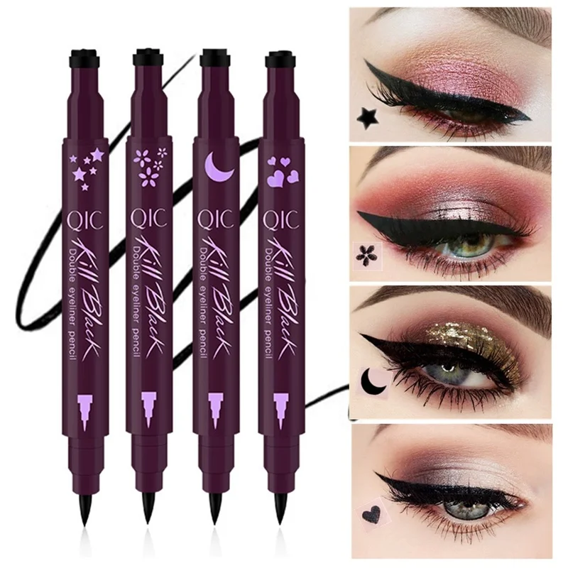 5 Kind Liquid Waterproof Eyeliner Stamp Pencil Double Head Eye Liner Pen Easy To Wear Quick-dry Eye Makeup Black Eyeliner Marker
5 Kind Liquid Waterproof Eyeliner Stamp Pencil Double Head Eye Liner Pen Easy To Wear Quick-dry Eye Makeup Black Eyeliner Marker
