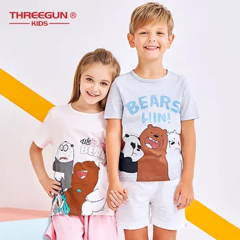THREEGUN X We Bare Bears Children T-Shirt Cotton Tee for Kids Boys Girls Breathable Soft T Shirt Kids Summer Top Clothing
THREEGUN X We Bare Bears Children T-Shirt Cotton Tee for Kids Boys Girls Breathable Soft T Shirt Kids Summer Top Clothing