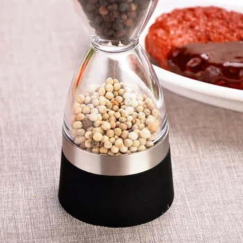 1pc Double-headed Pepper Grinder 2 In 1 Transparent Plastic Kitchen Cooking Tools Manual Grinder
1pc Double-headed Pepper Grinder 2 In 1 Transparent Plastic Kitchen Cooking Tools Manual Grinder